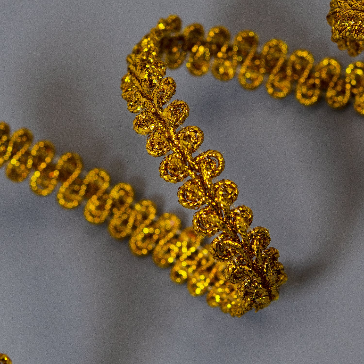 Draya Metallic Woven Braid Trim Trims & Fringes