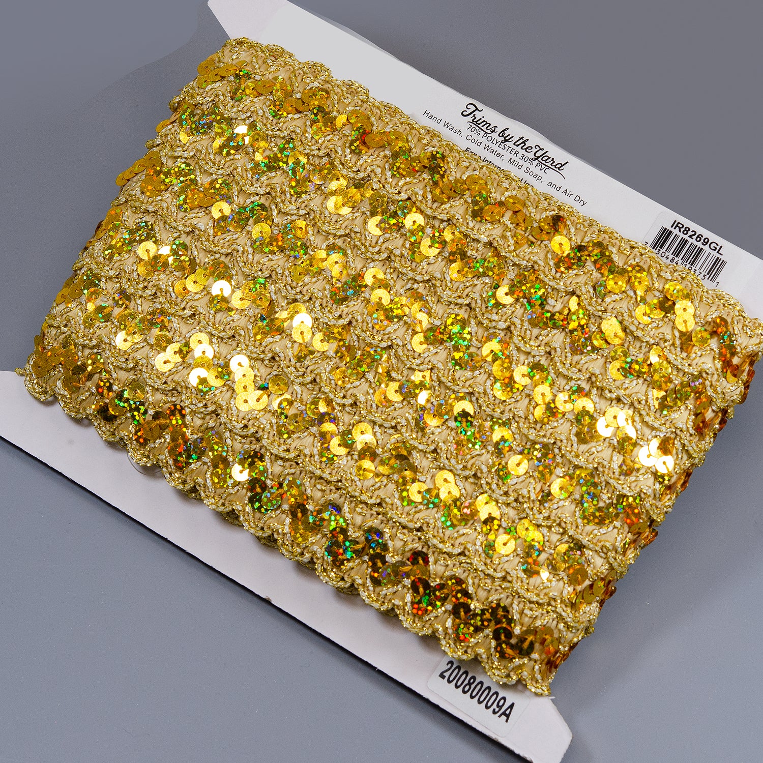 Brennar Scallop Edge Sequin Braid Trim (Sold by the Yard) Trims & Fringes