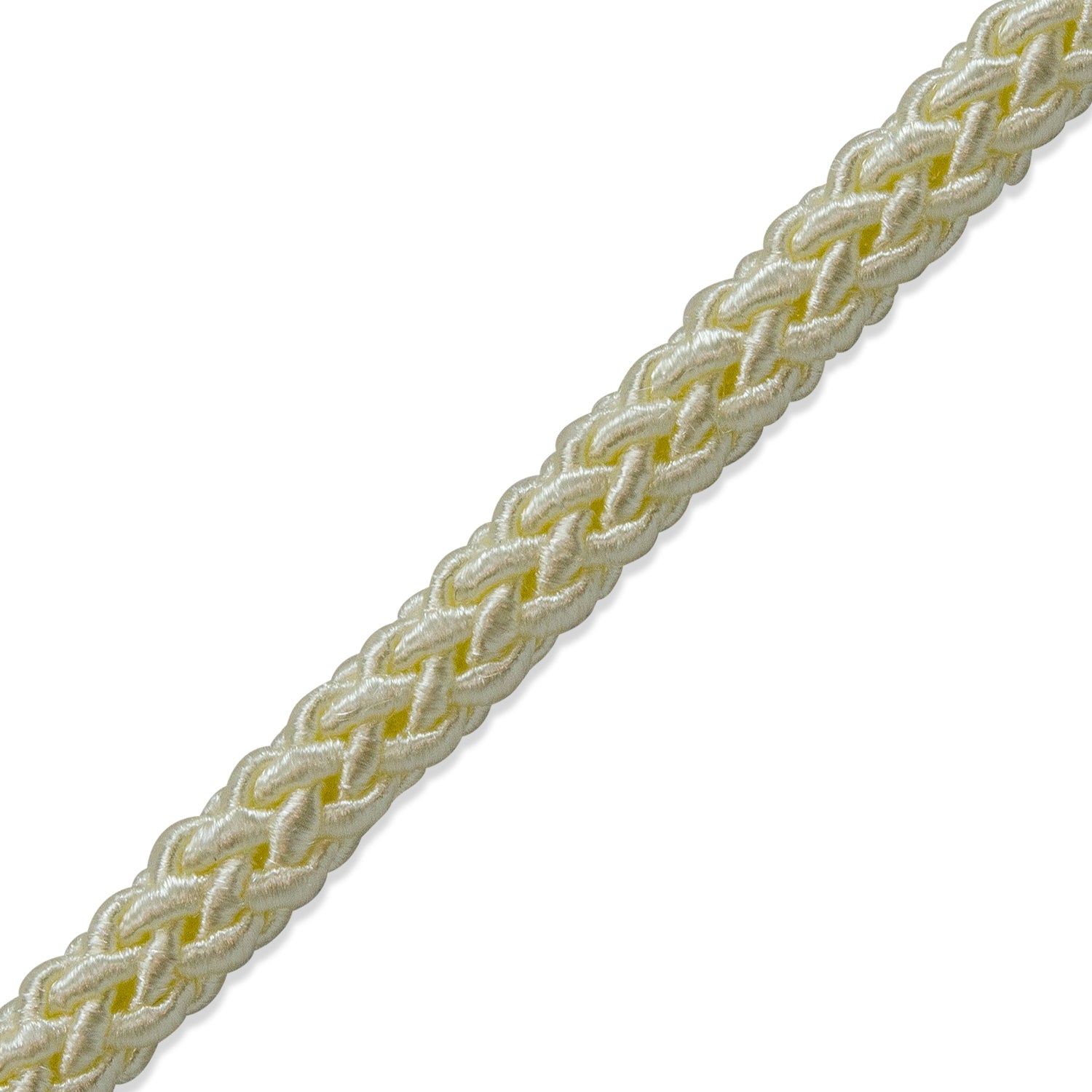 Sophia 1/4" (6mm) Braided Cord Trim (Sold by the Yard) Ivory 1/4" Cords & Lip Cords