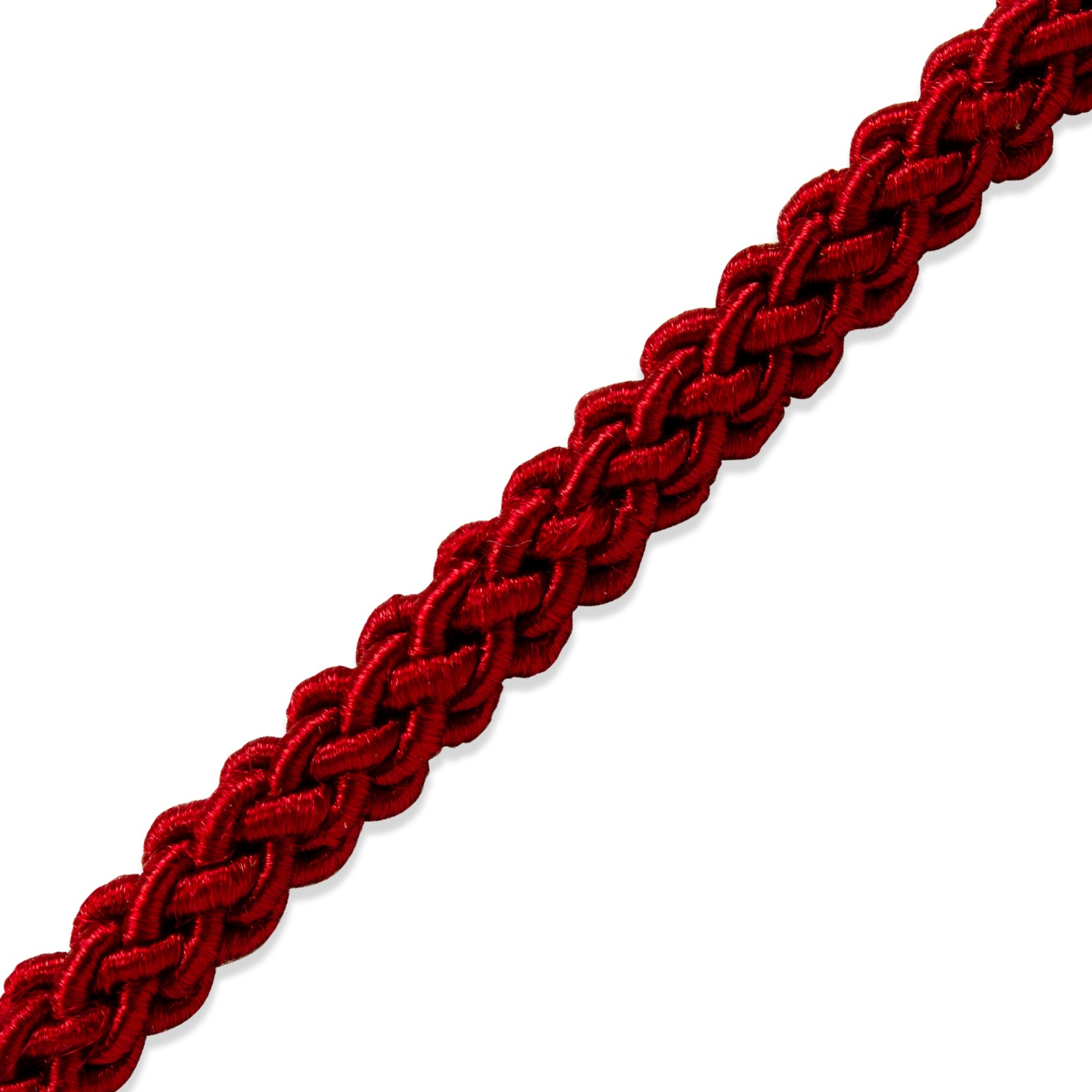 Sophia 1/4" (6mm) Braided Cord Trim (Sold by the Yard) Red 1/4" Cords & Lip Cords