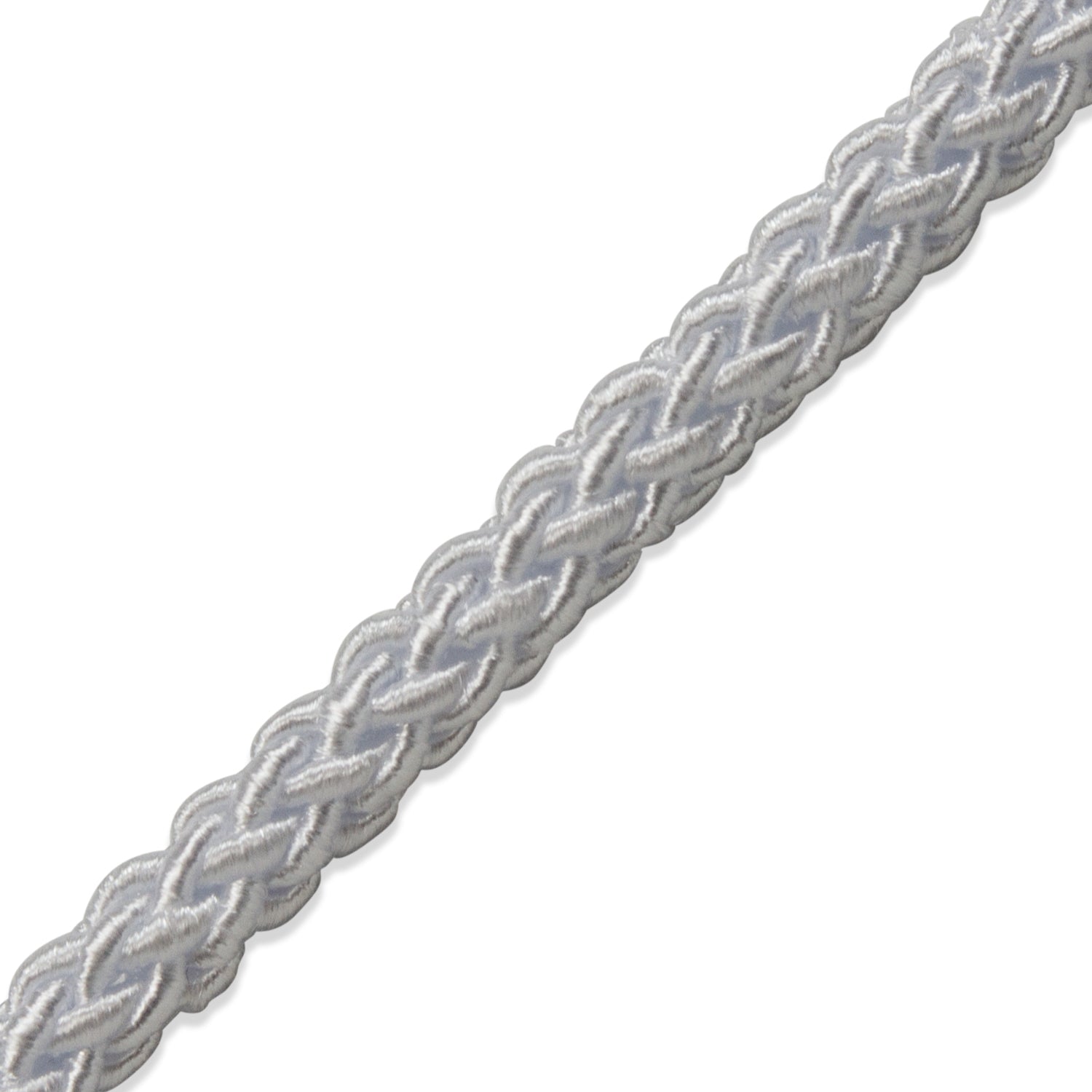 Sophia 1/4" (6mm) Braided Cord Trim (Sold by the Yard) White 1/4" Cords & Lip Cords