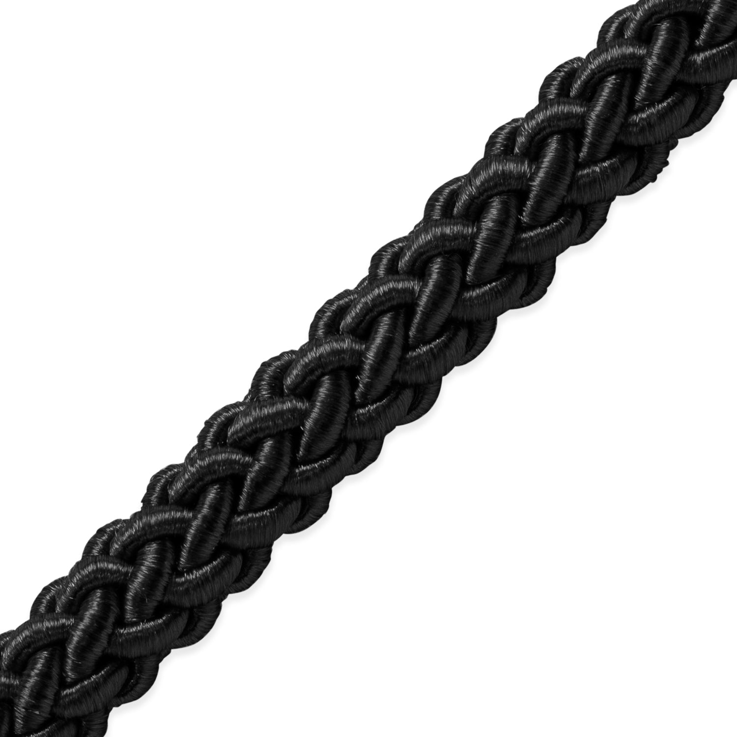 Jamie 5/16" (8mm) Braided Cord Trim (Sold by the Yard) Black Cords & Lip Cords