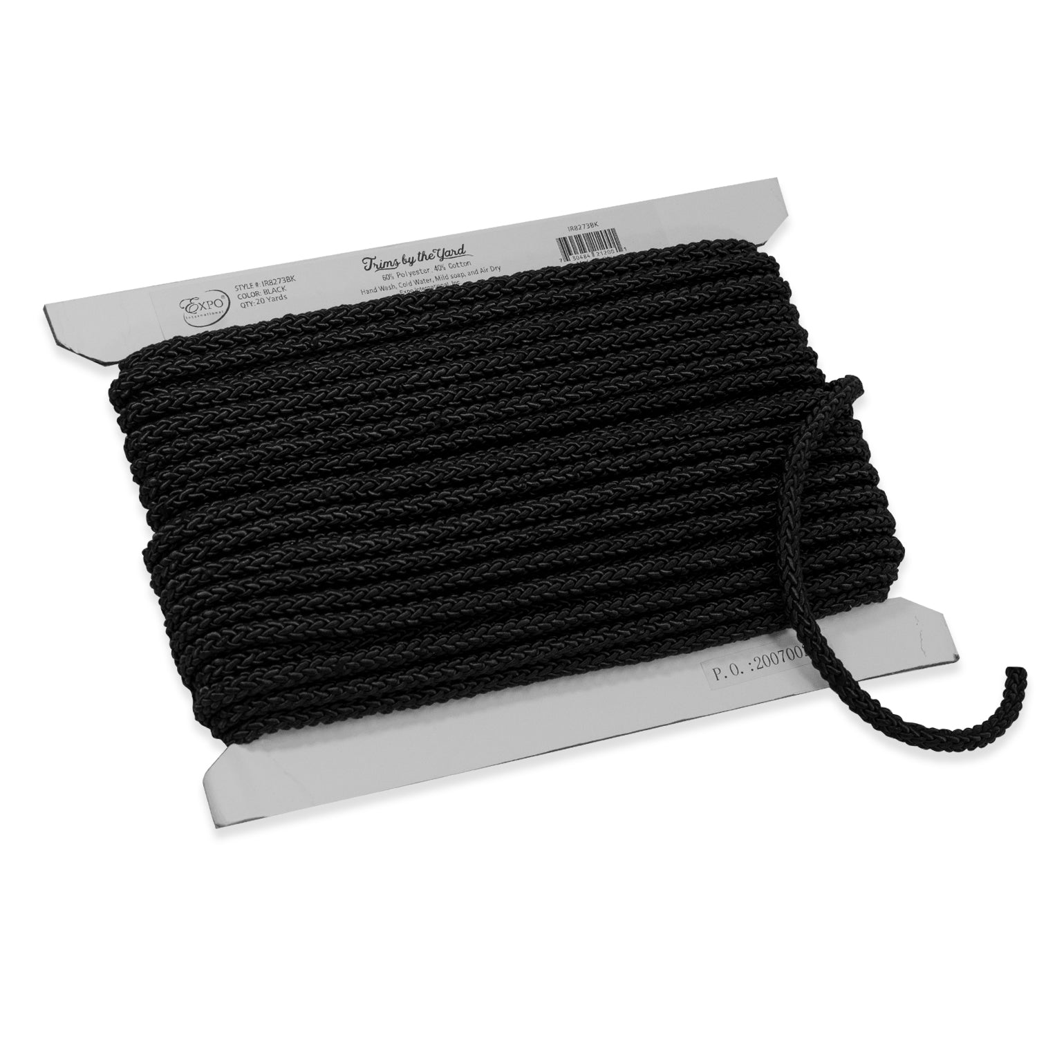 Jamie 5/16" (8mm) Braided Cord Trim (Sold by the Yard) Cords & Lip Cords