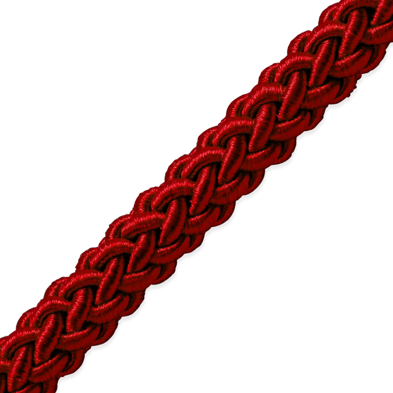 Jamie 5/16" (8mm) Braided Cord Trim (Sold by the Yard) Red Cords & Lip Cords