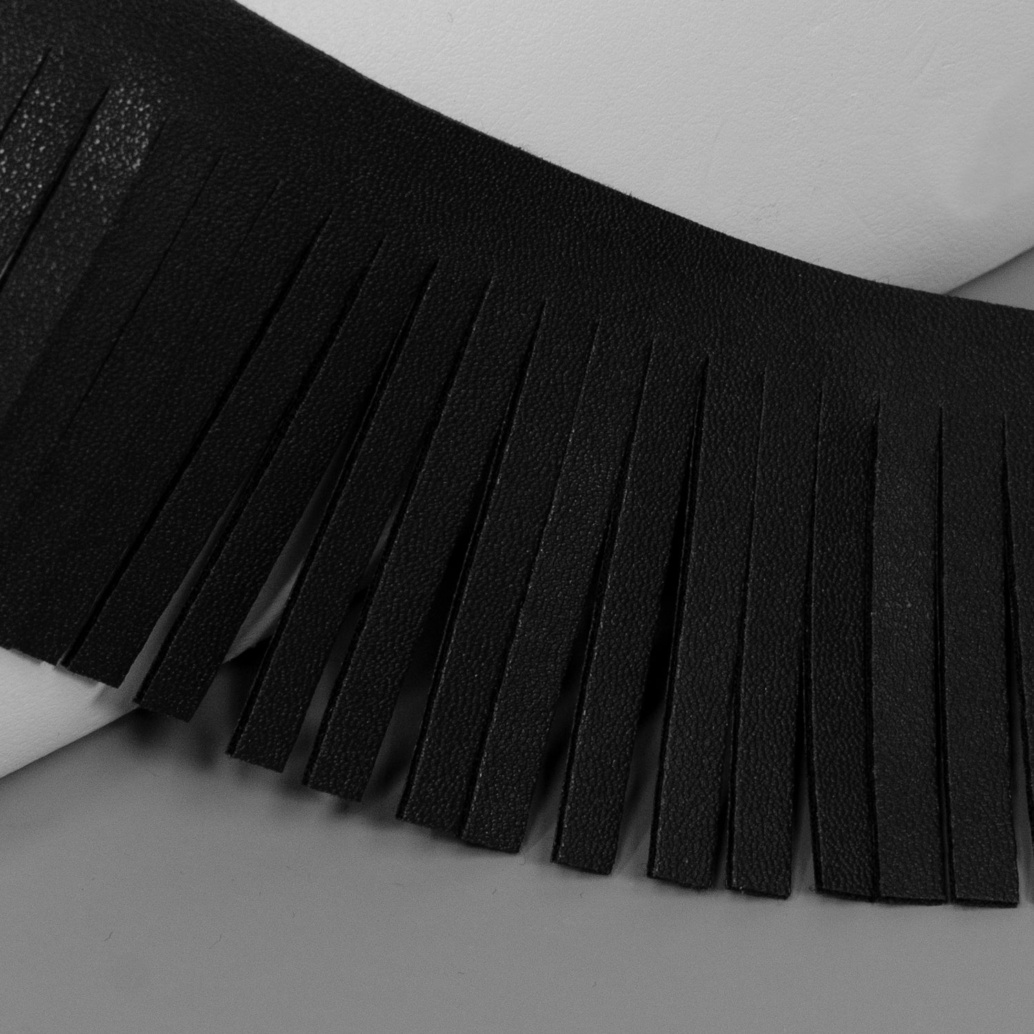 2" Premium Vegan Leather Fringe Trim (Sold by the Yard) Trims & Fringes