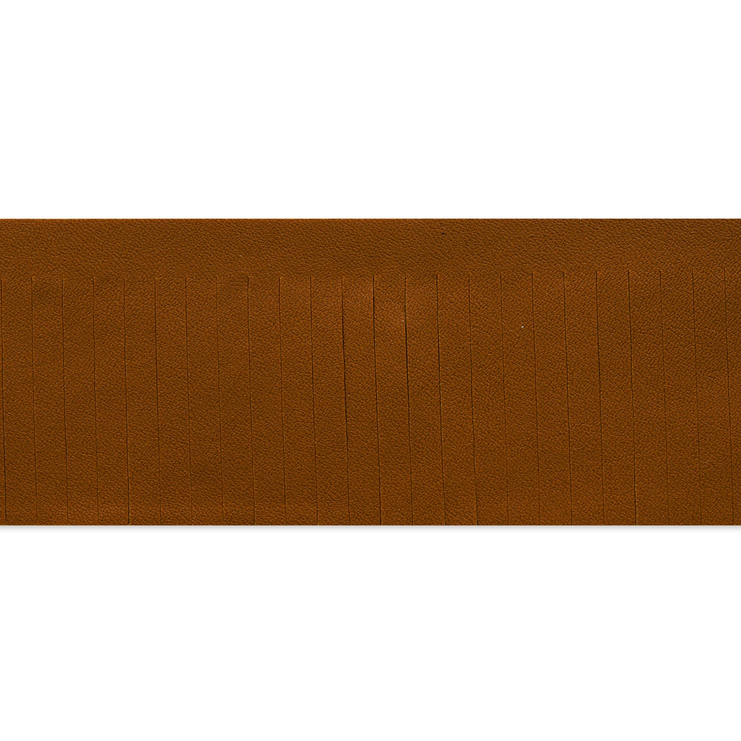 2" Premium Vegan Leather Fringe Trim (Sold by the Yard) Light Brown Trims & Fringes
