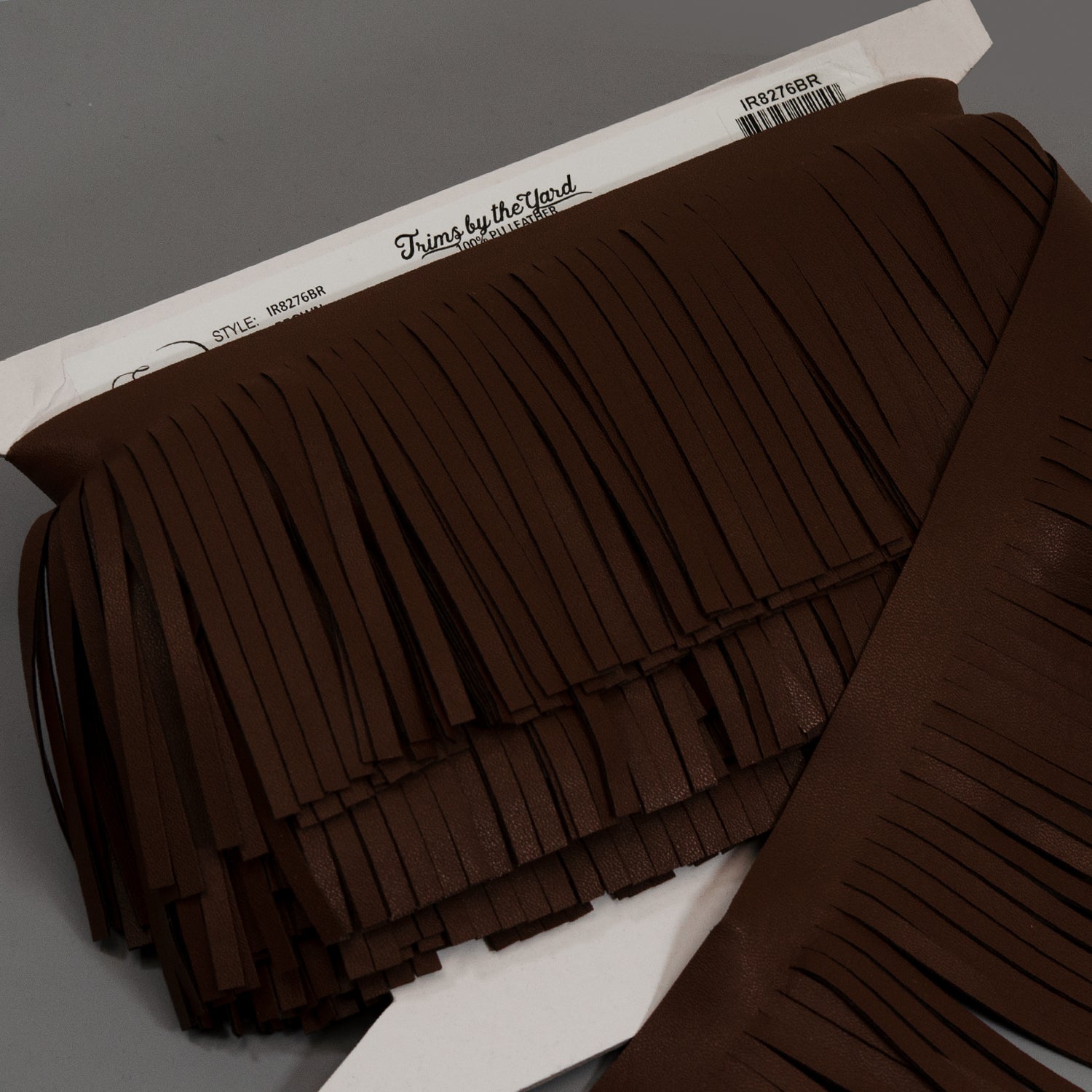 4" Premium Vegan Leather Fringe Trim (Sold by the Yard) Trims & Fringes