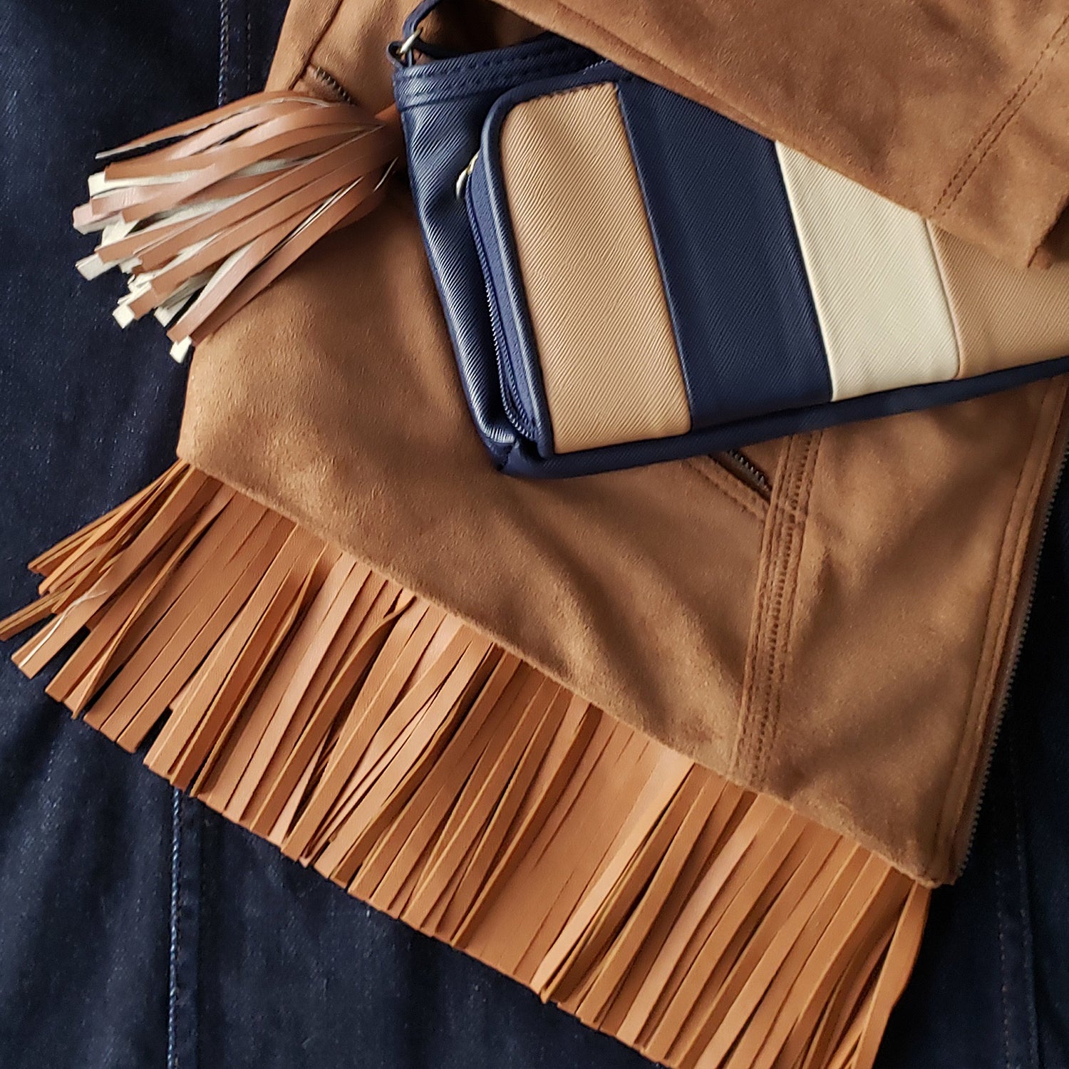 4" Premium Vegan Leather Fringe Trim (Sold by the Yard) Trims & Fringes