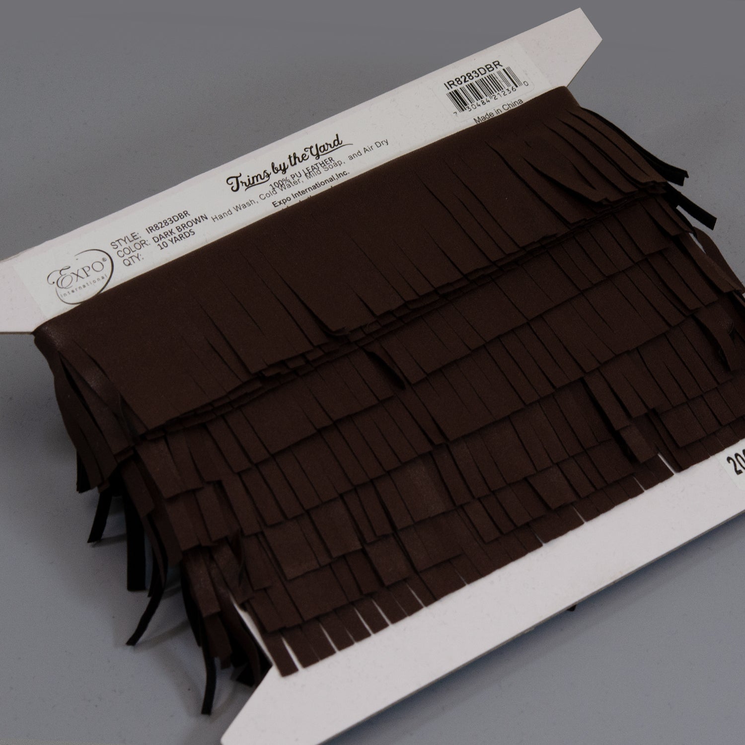 2" Matte Finish Vegan Leather Fringe Trim (Sold by the Yard) Trims & Fringes