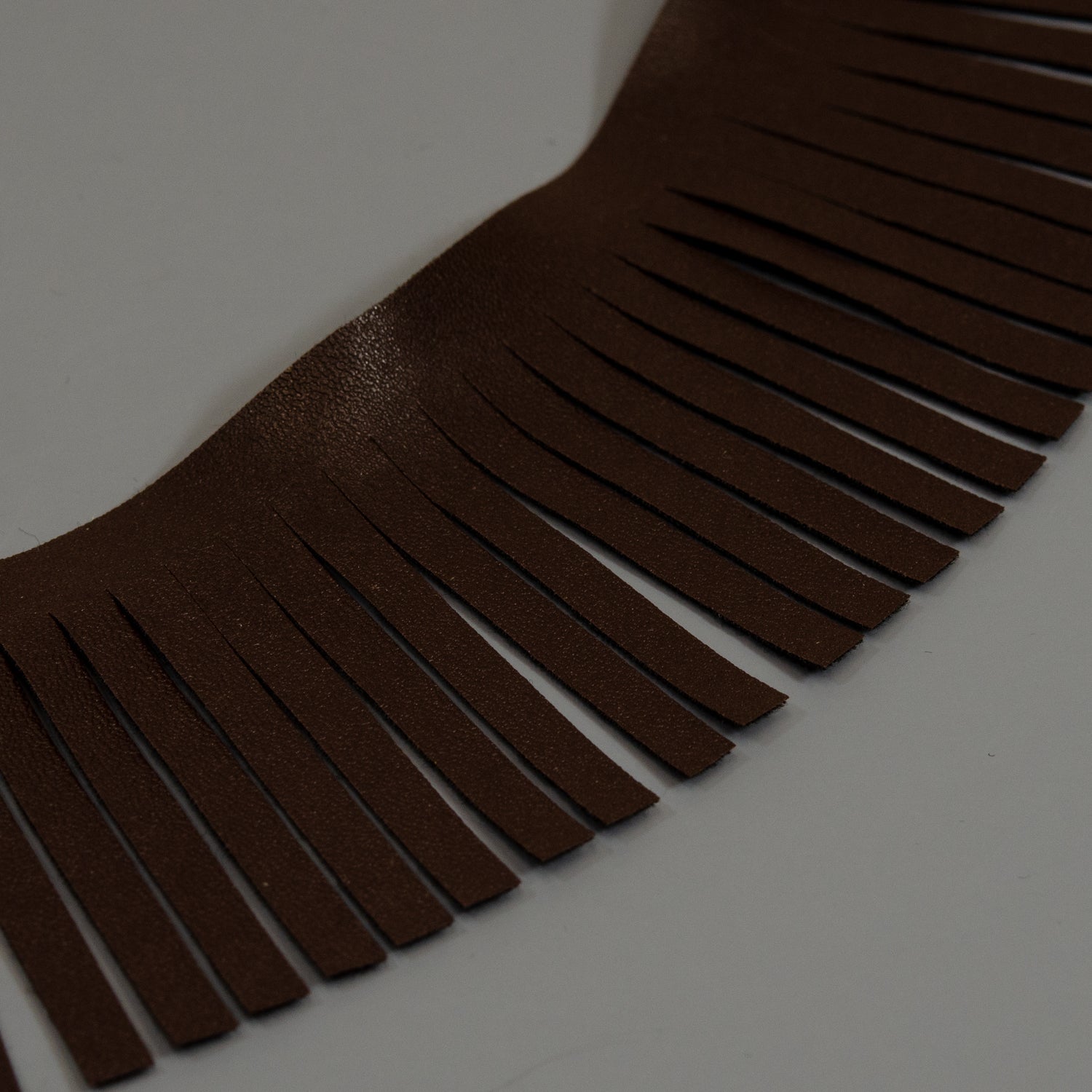 2" Matte Finish Vegan Leather Fringe Trim (Sold by the Yard) Trims & Fringes