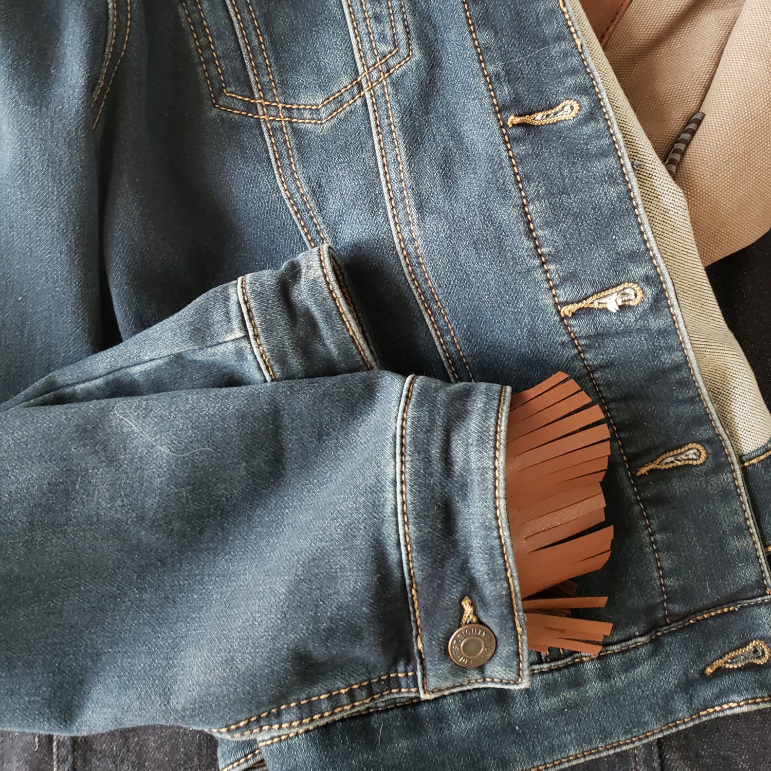 2" Matte Finish Vegan Leather Fringe Trim (Sold by the Yard) Trims & Fringes