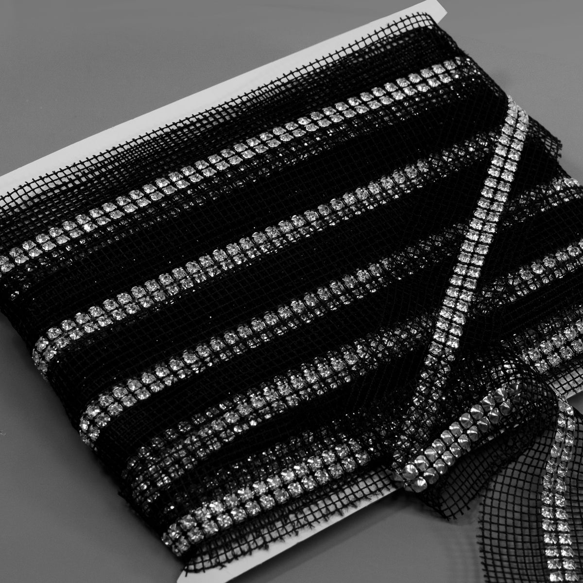 Nikita 3/8" Rhinestone Trim (Sold by the Yard) Trims & Fringes