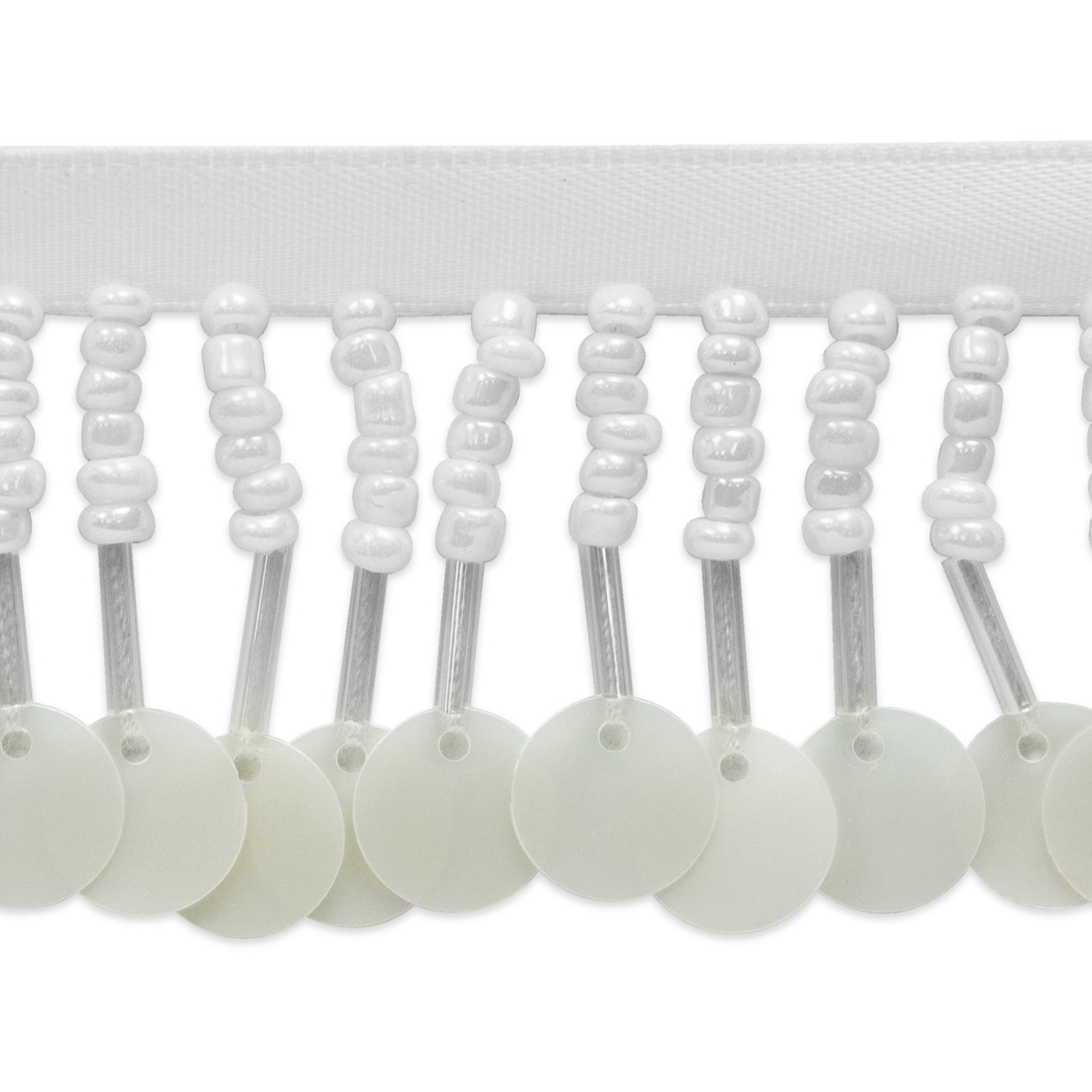Lorraine 1-1/2" Beaded and Sequined Fringe Trim (Sold by the Yard) Trims & Fringes