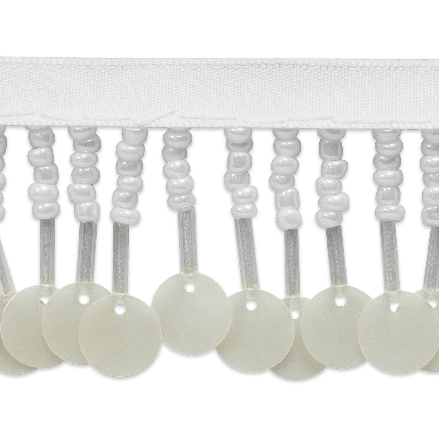Lorraine 1-1/2" Beaded and Sequined Fringe Trim (Sold by the Yard) Trims & Fringes