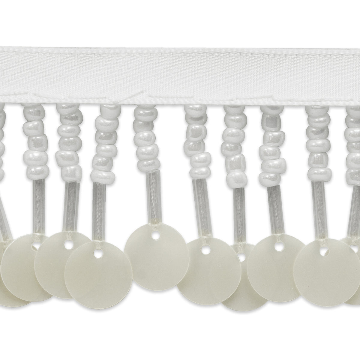 Lorraine 1-1/2" Beaded and Sequined Fringe Trim (Sold by the Yard) Trims & Fringes