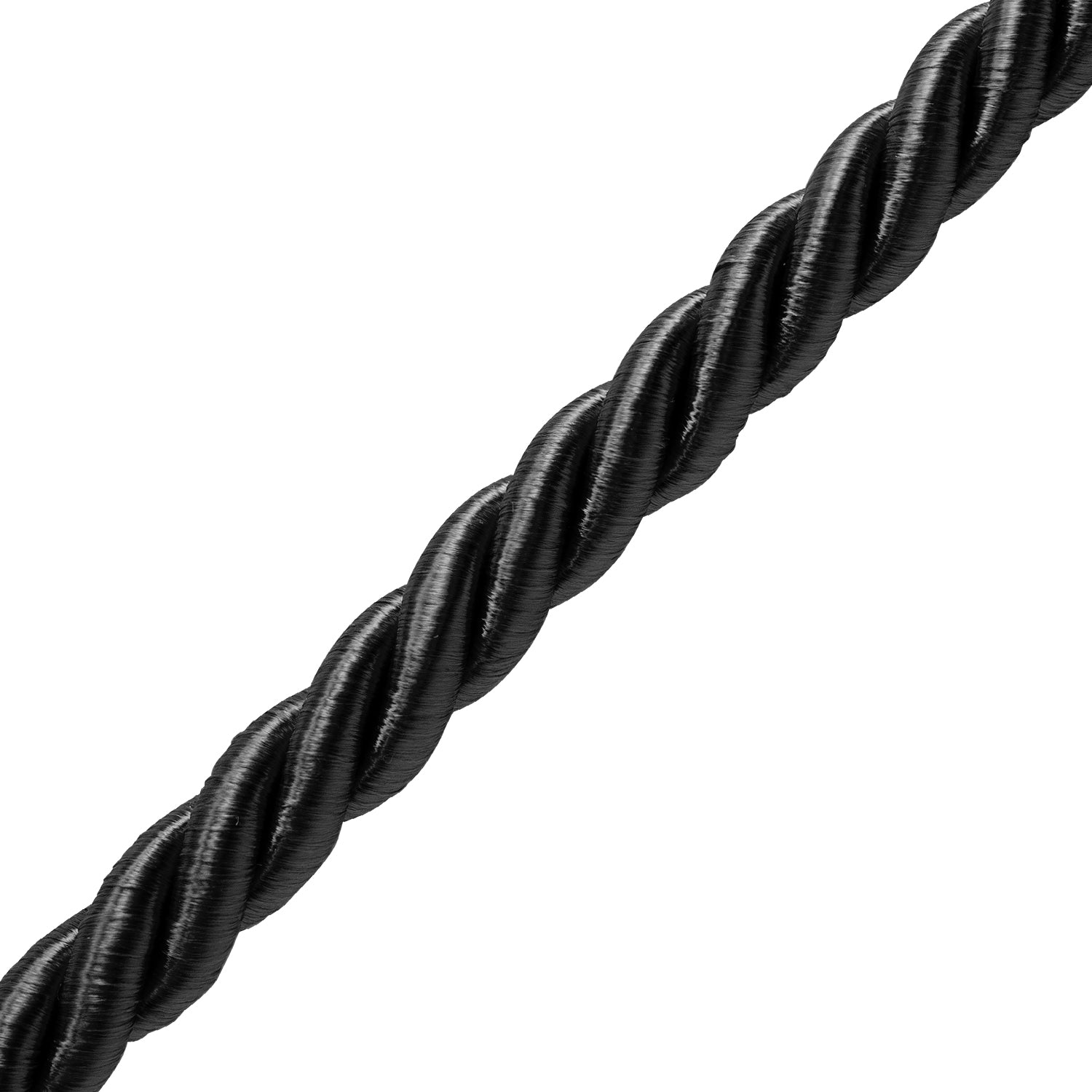 Spencer 1/2" Twisted Cord Trim (Sold by the Yard) Black Cords & Lip Cords