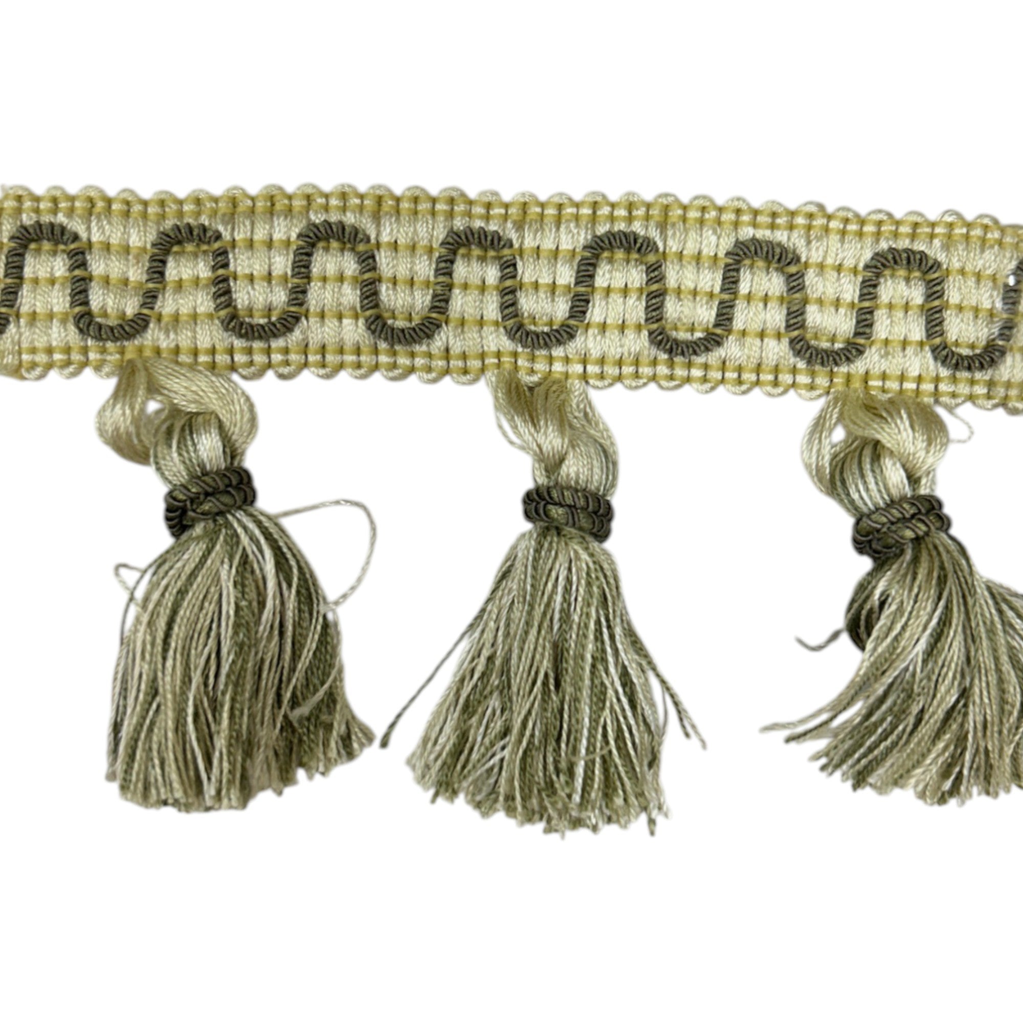 Conso Cord-Wrapped Tassel Fringe Trim (Sold by the Yard)