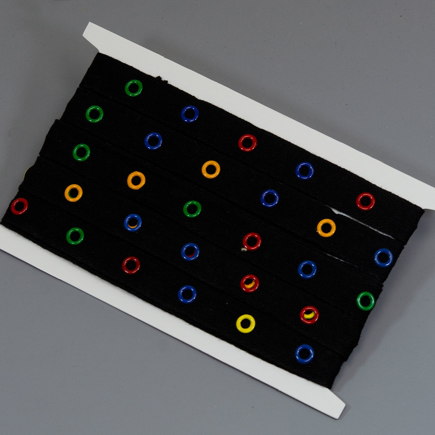 Othello Cotton tape with Multi Colors eyelets (Sold by the Yard) Trims & Fringes