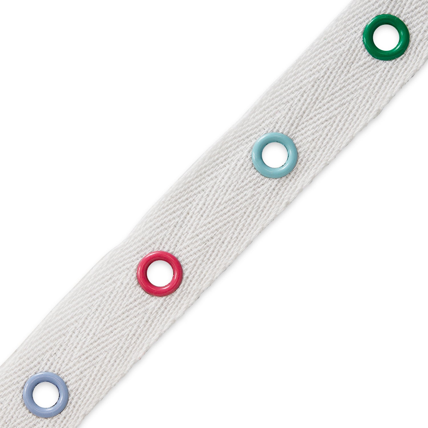 Othello Cotton tape with Multi Colors eyelets (Sold by the Yard) Multi Colors Trims & Fringes