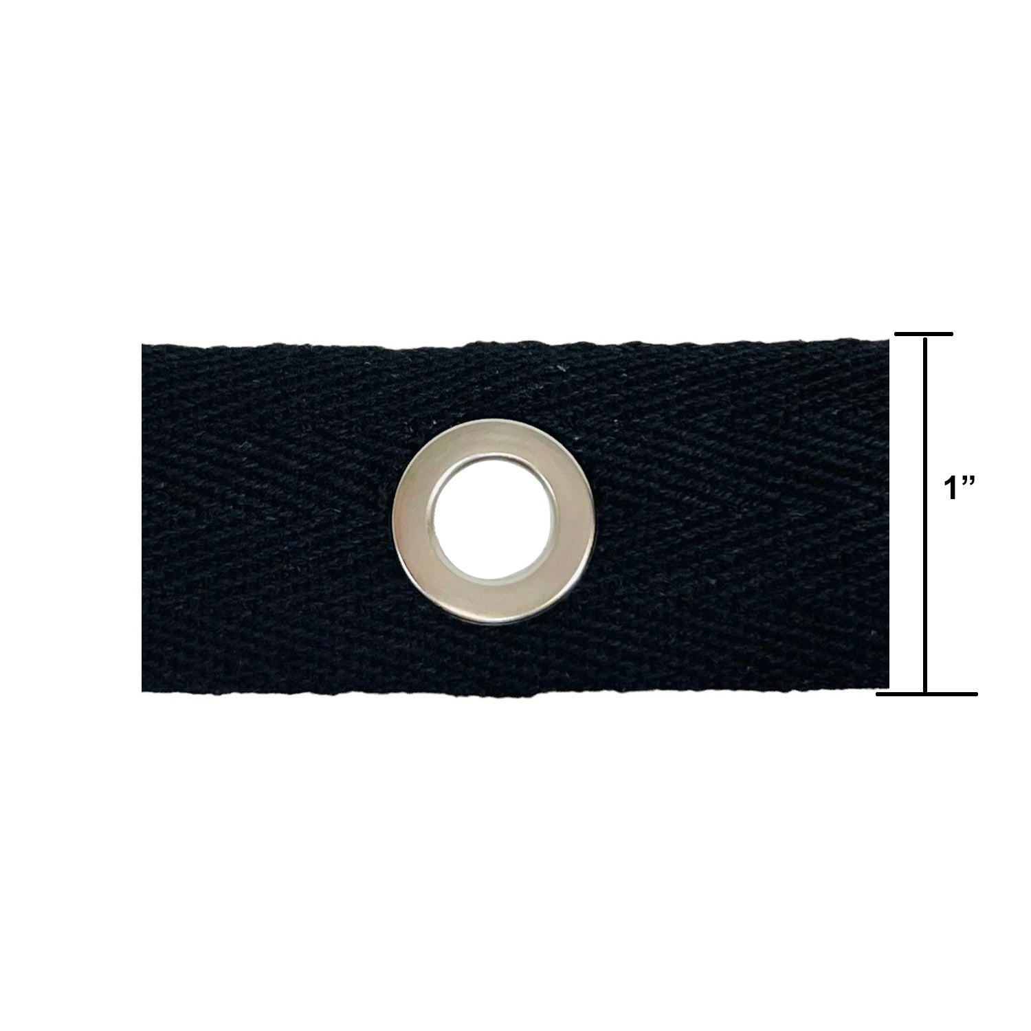 Birdie Silver Finish Grommet Eyelet Tape Trim (Sold by the Yard) Trims & Fringes