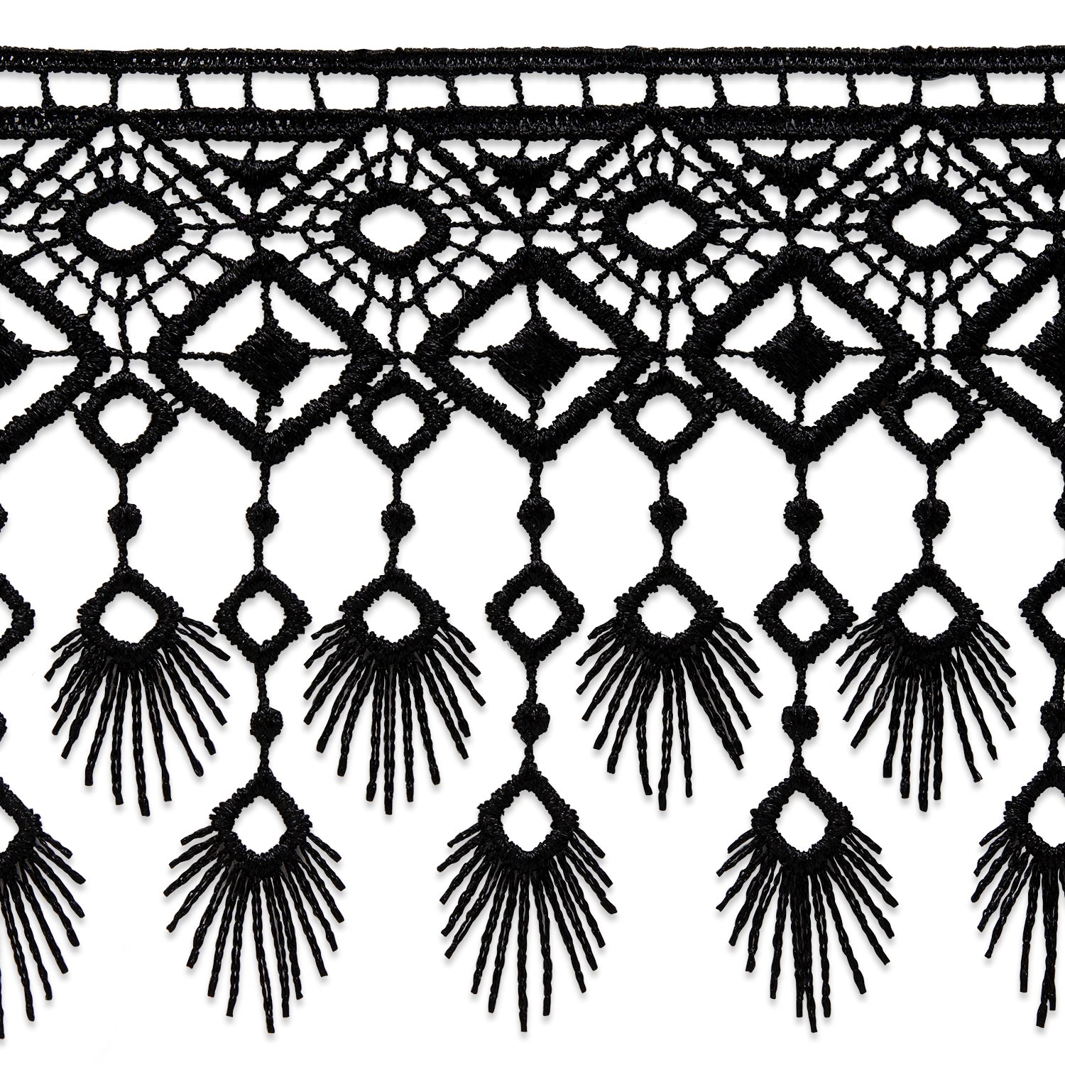 Anemone Peacock Dangle Venice Trim (Sold by the Yard) Trims & Fringes