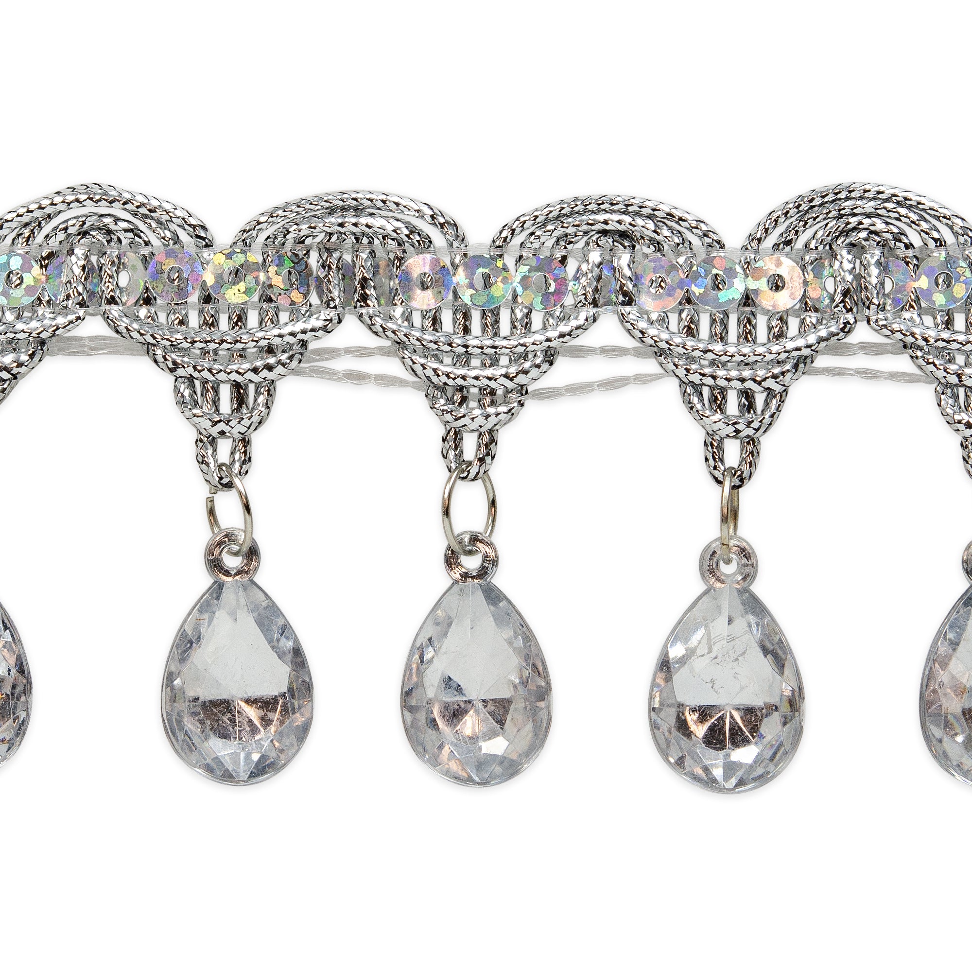 Genie Dance Teardrop Rhinestone Trim (Sold by the Yard) Default Title Trims & Fringes