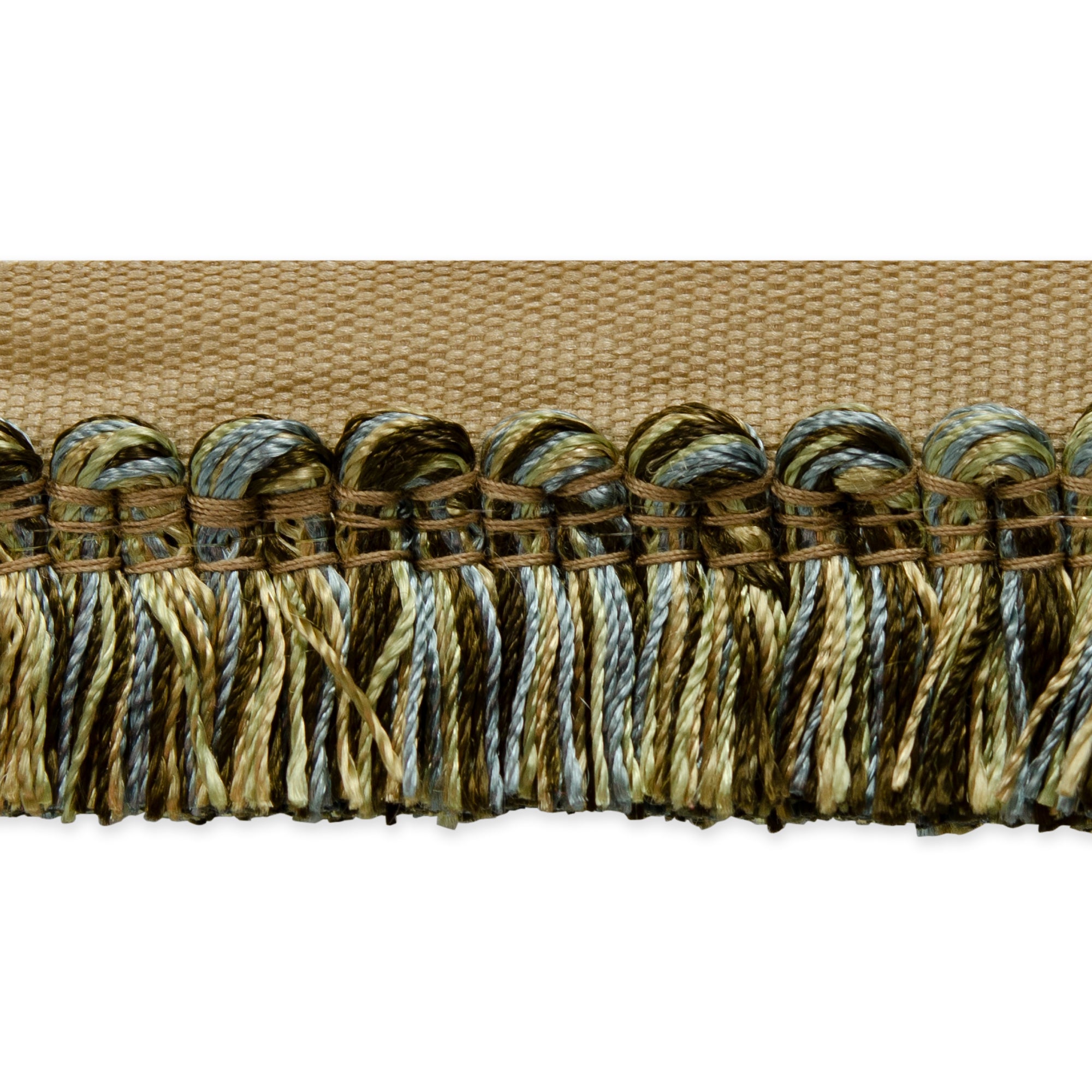 Heavy Premium Cut Fringe - Acorn Multi (Sold by the Yard) Blue Multi Trims & Fringes