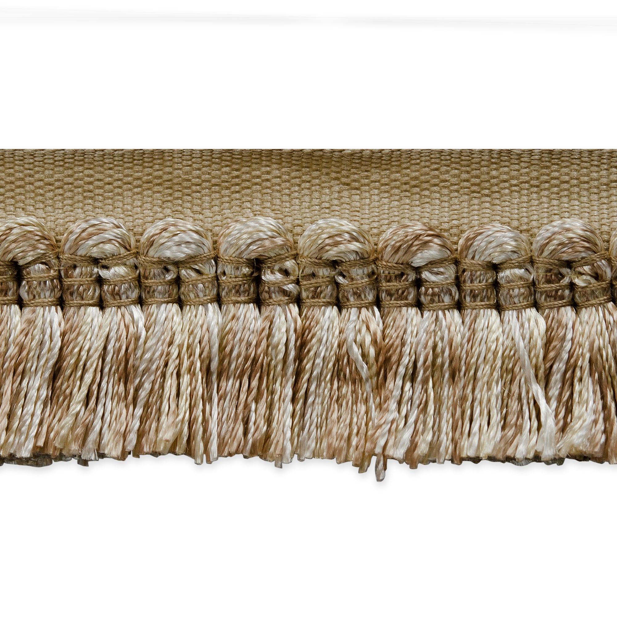 Heavy Premium Cut Fringe - Acorn Multi (Sold by the Yard) Ivory Multi Trims & Fringes