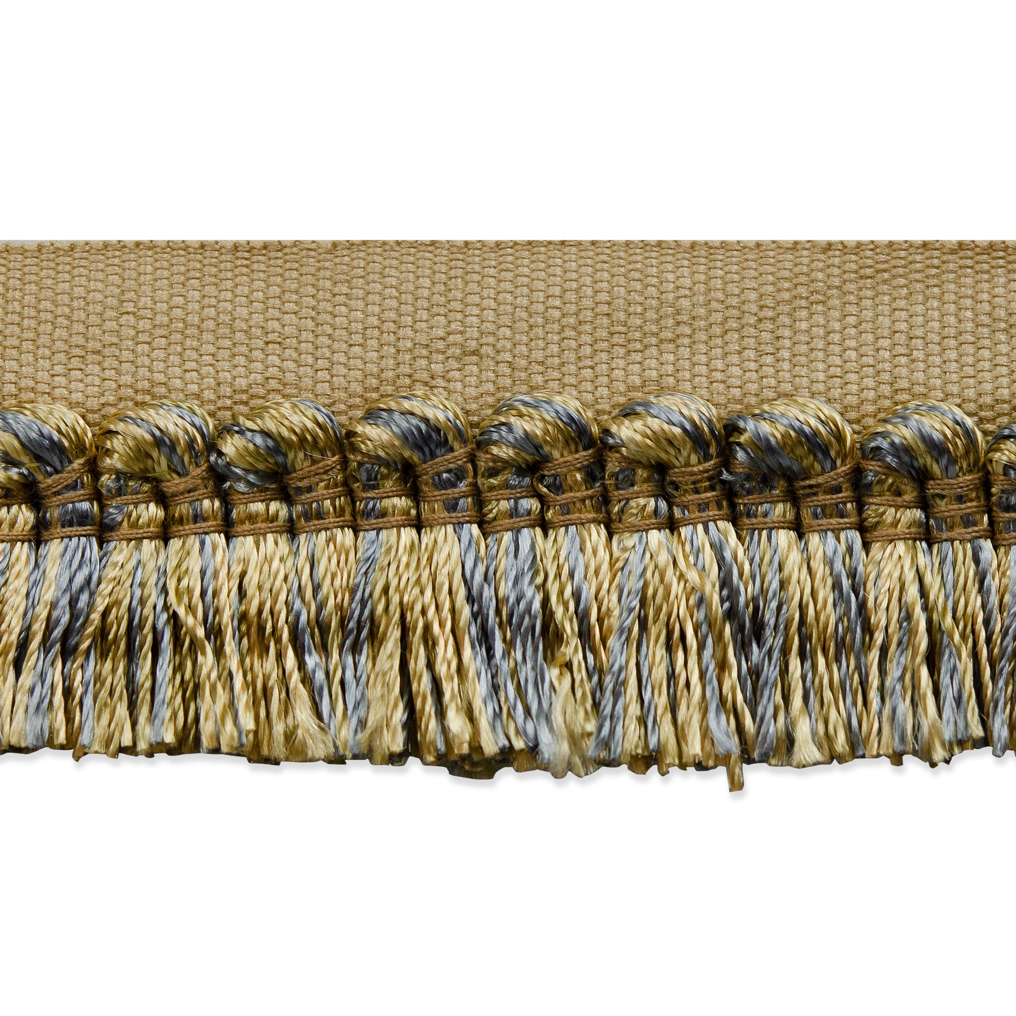 Heavy Premium Cut Fringe - Acorn Multi (Sold by the Yard) Yellow Blue Trims & Fringes