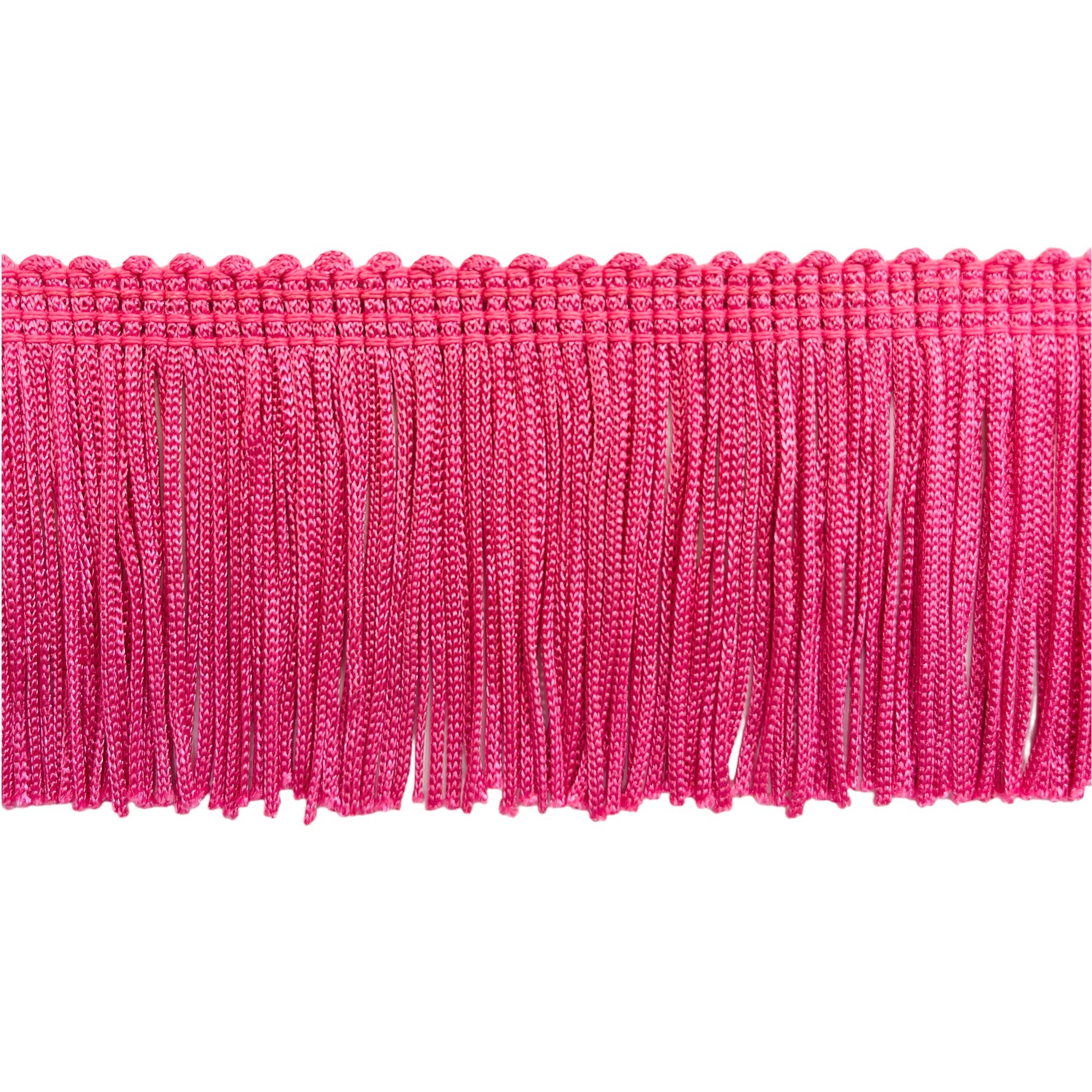 2" Stretch Chainette Fringe Trim (Sold by the Yard) Hot Pink Chainette Fringe