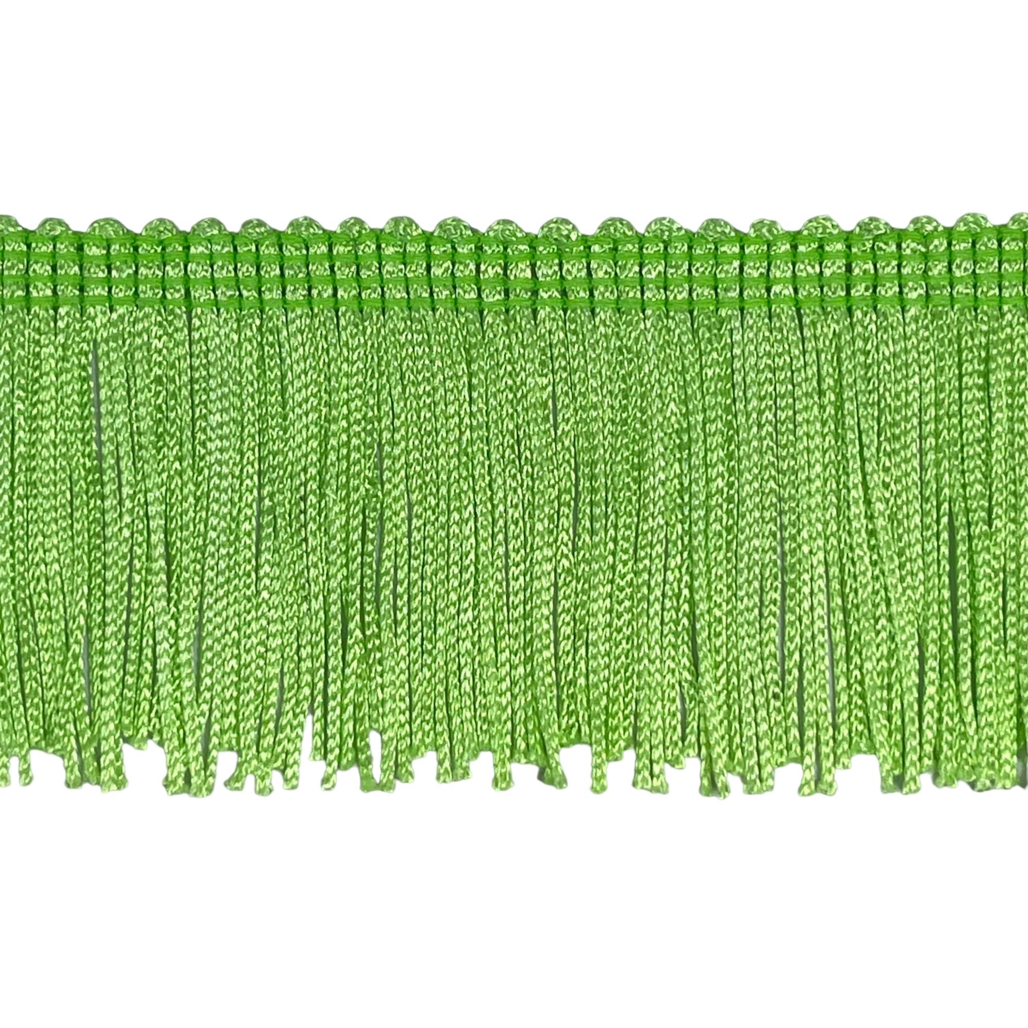 2" Stretch Chainette Fringe Trim (Sold by the Yard) Lime Chainette Fringe