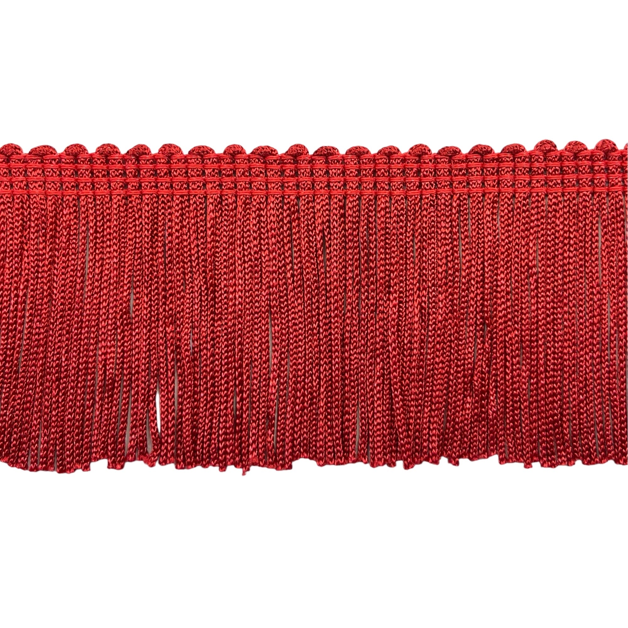 2" Stretch Chainette Fringe Trim (Sold by the Yard) Red Chainette Fringe