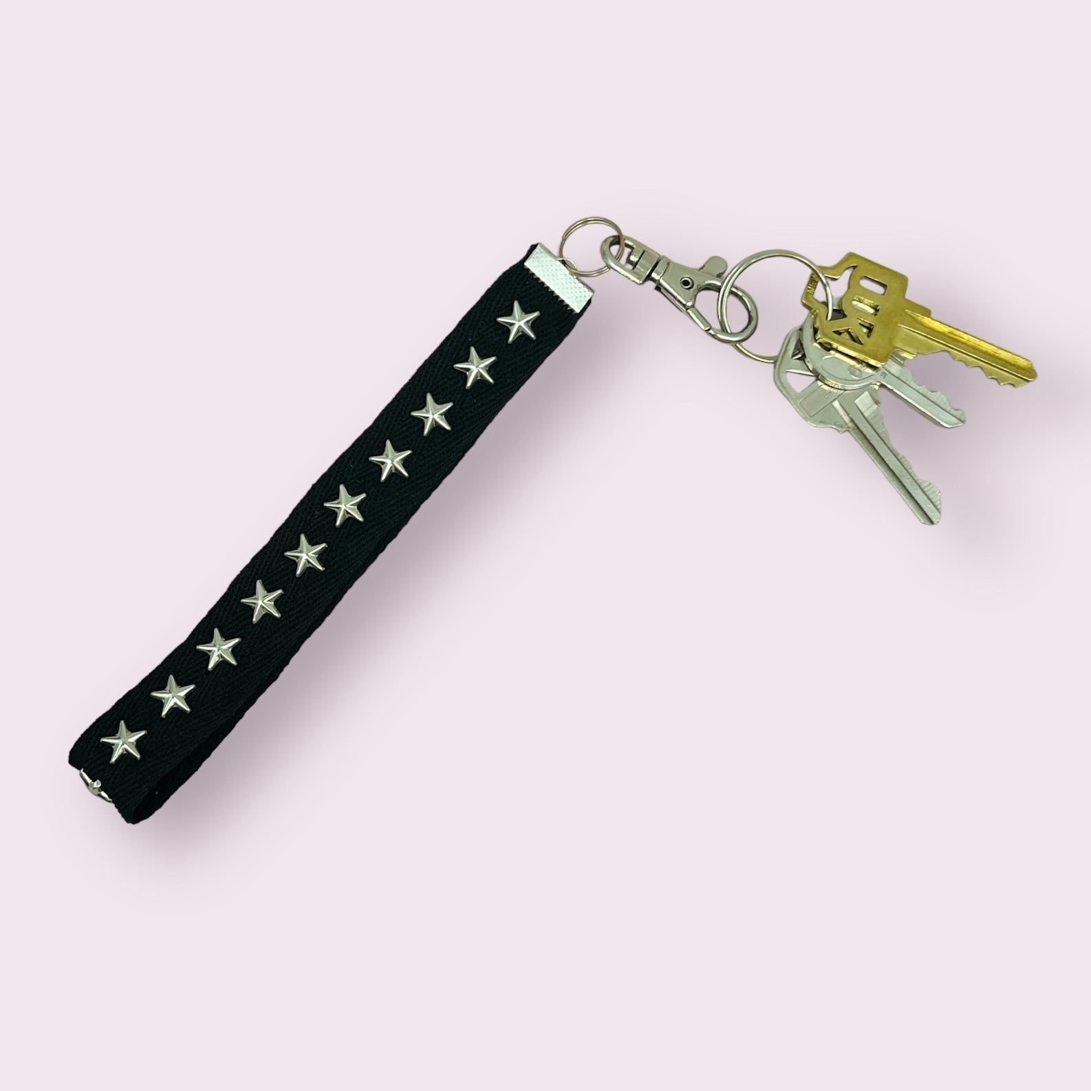 Danica 3/4" Wide Silver Star Studded Tape Trim (Sold by the Yard)