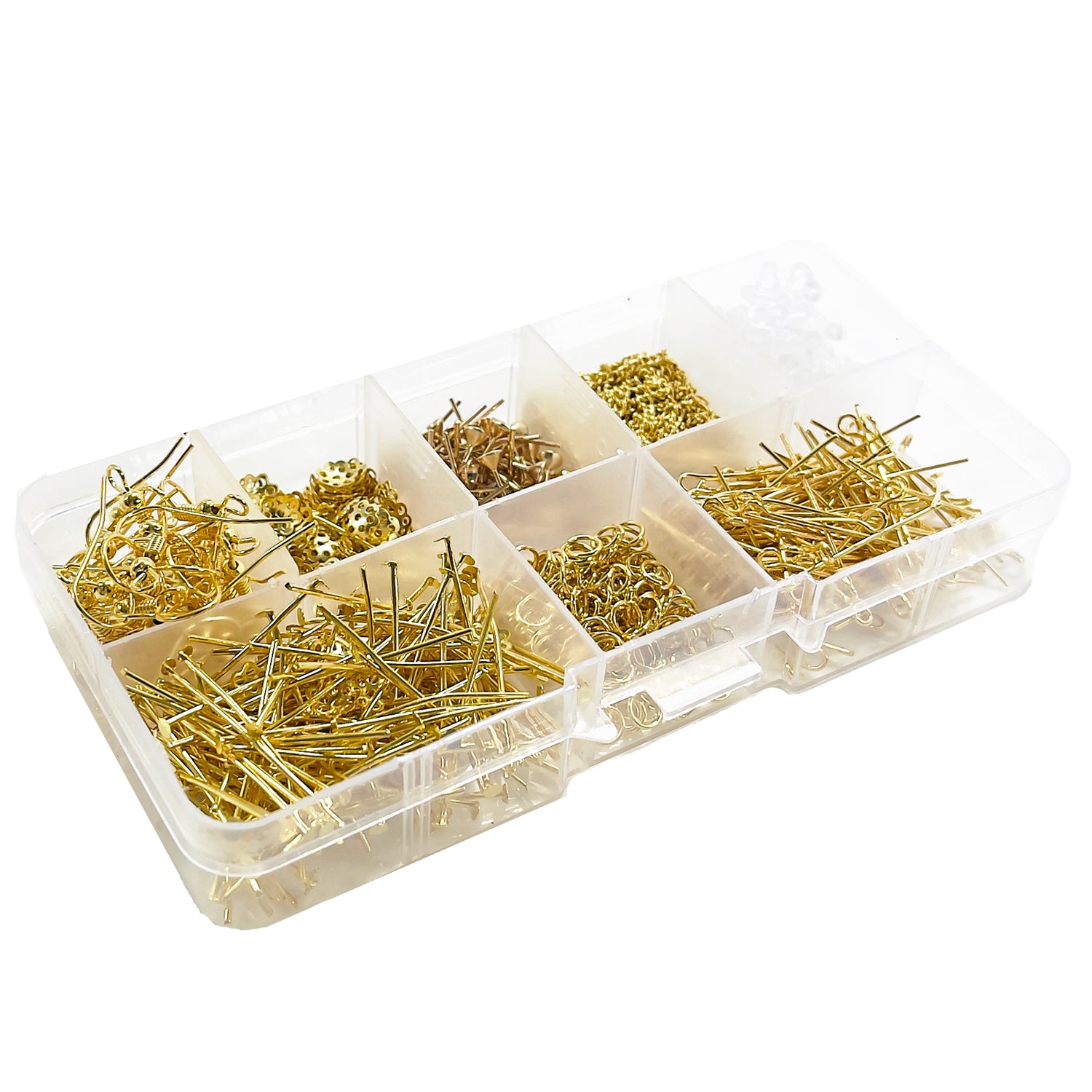 Jewelry Findings Kit of 10 Gold Plated Items Gold Jewelry Beads