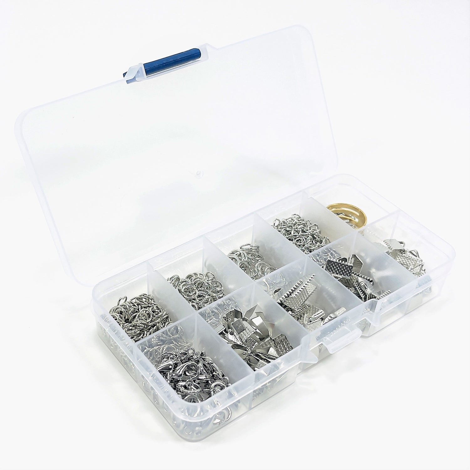 Jewelry Findings Kit of 10 Antique Silver Items Jewelry Beads