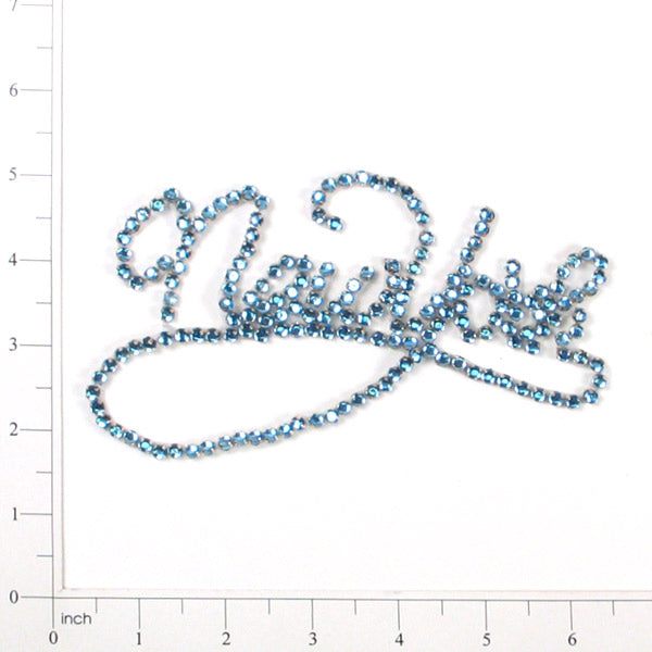 New York Jewel Rhinestone Applique/Patch - Blue Sequin & Beaded Appliques