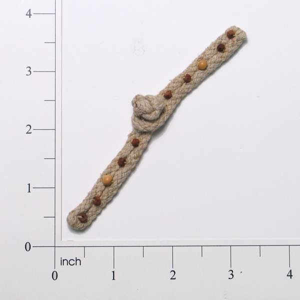 Textured Bar Natural Closure Fastener - 4 1/2" x 3/4" - Natural Multi Buttons & Closures