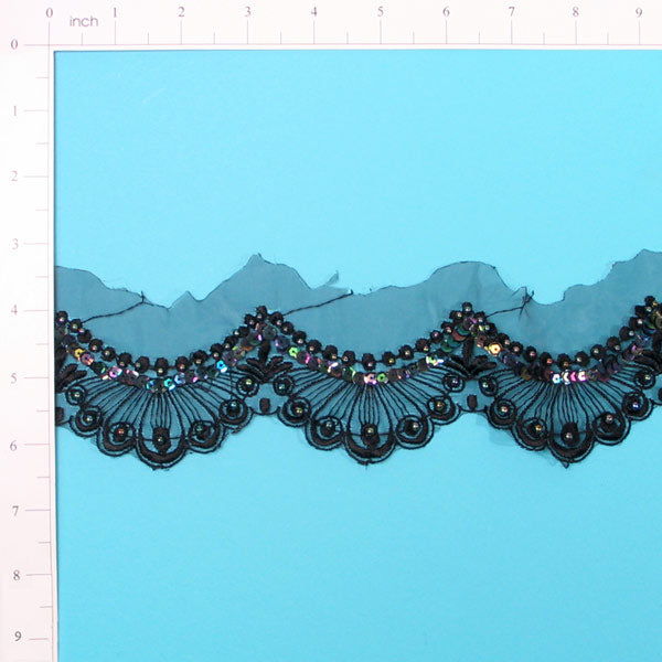 Vintage Open Scallop Lace Trim (Sold by the Yard) Trims & Fringes