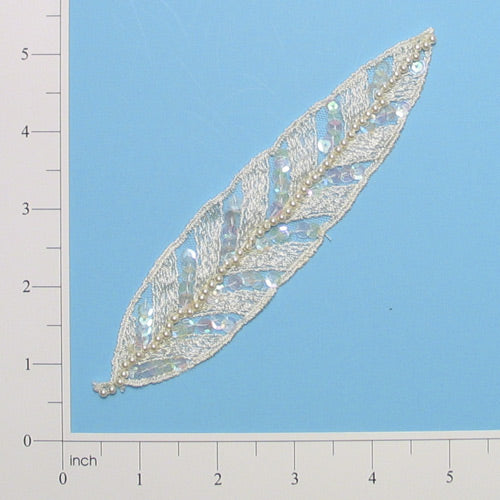 Vintage Leaf Lace Applique/Patch Default Title Lace, Ribbon & Pearl Appliques
