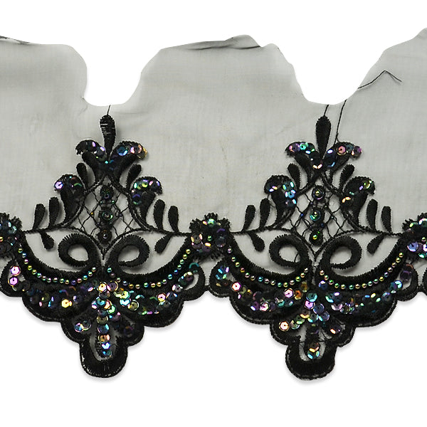 Vintage Webbed Leaves Lace Trim (Sold by the Yard) Trims & Fringes