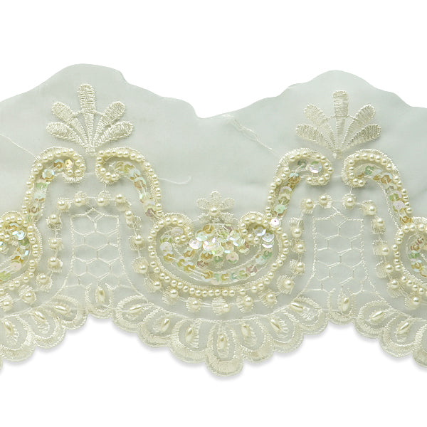 Vintage Royal Bridal Lace Trim (Sold by the Yard) Trims & Fringes