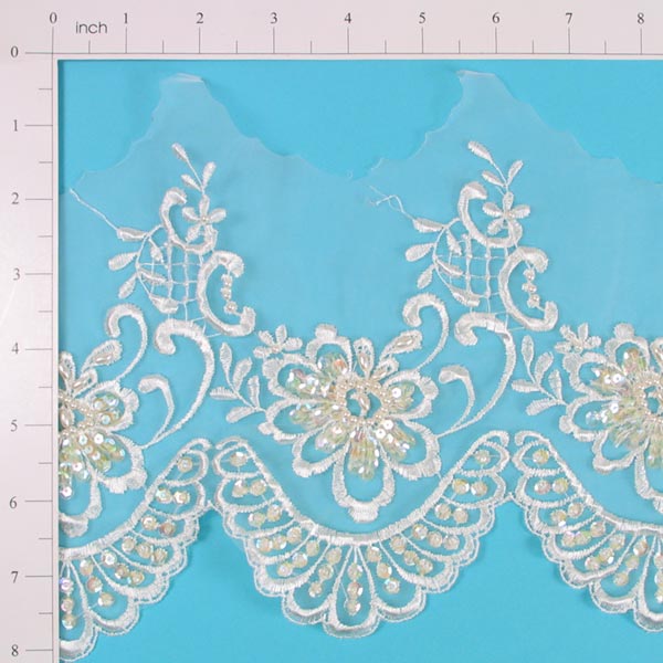 Vintage Star Flower Bridal Lace Trim (Sold by the Yard) Trims & Fringes