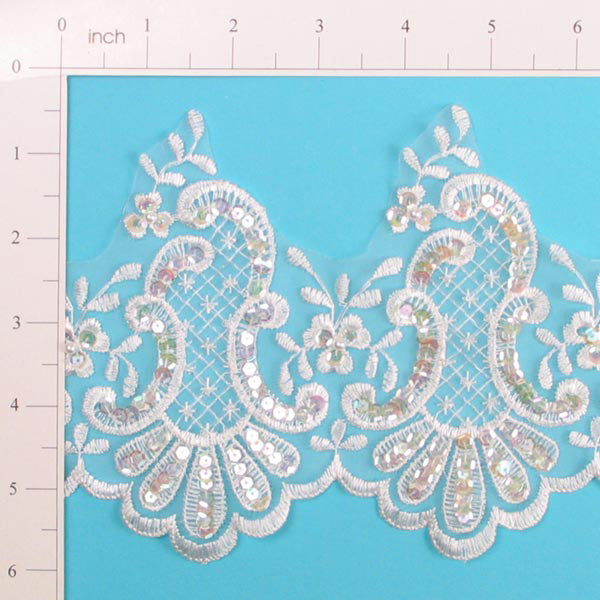 Vintage Bouquet Bridal Lace Trim (Sold by the Yard) Trims & Fringes