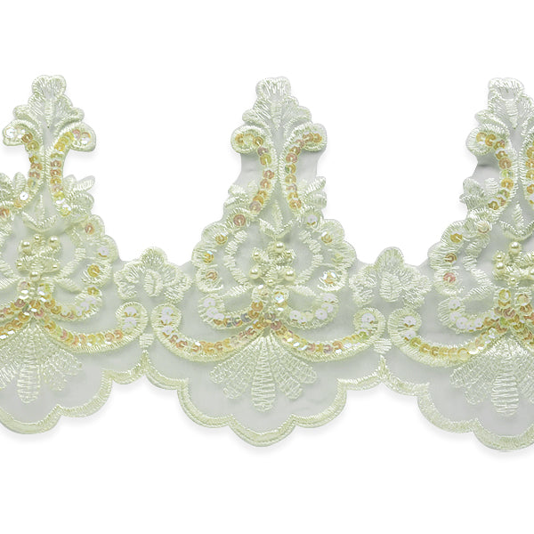Vintage Las Vegas Bridal Lace Trim (Sold by the Yard) Trims & Fringes