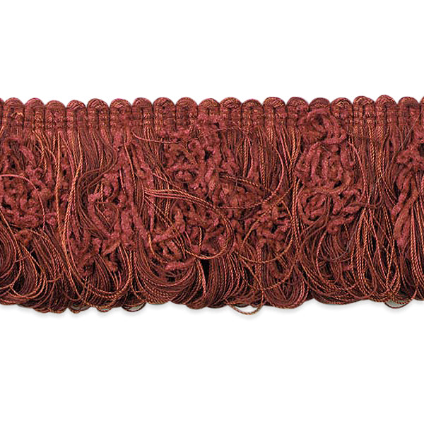 Chenille Loop Fringe Trim (Sold by the Yard) Cranberry Trims & Fringes