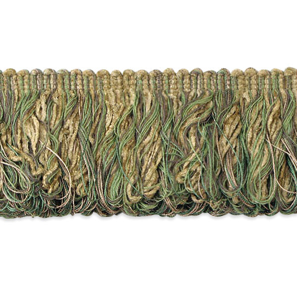 Chenille Loop Fringe Trim (Sold by the Yard) Green Multi Trims & Fringes