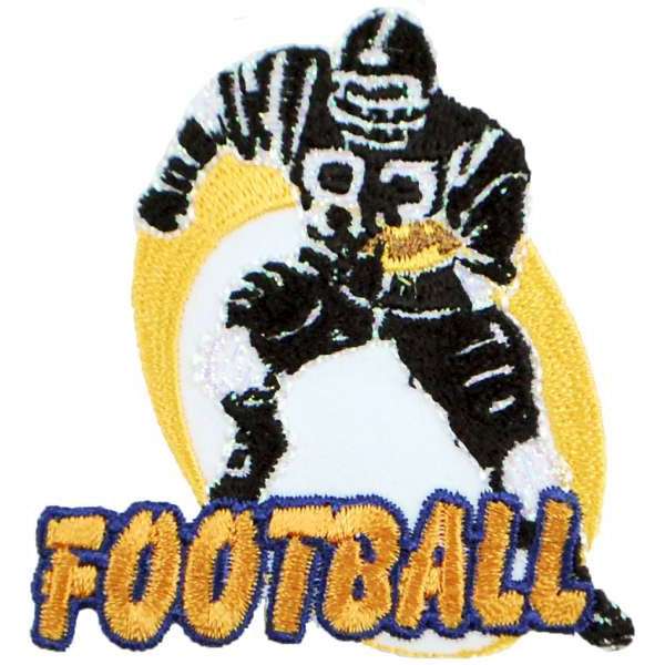 Football Sport Embroidered Iron-on Applique/Patch - Multi Colors Iron-on Embroidered Appliques