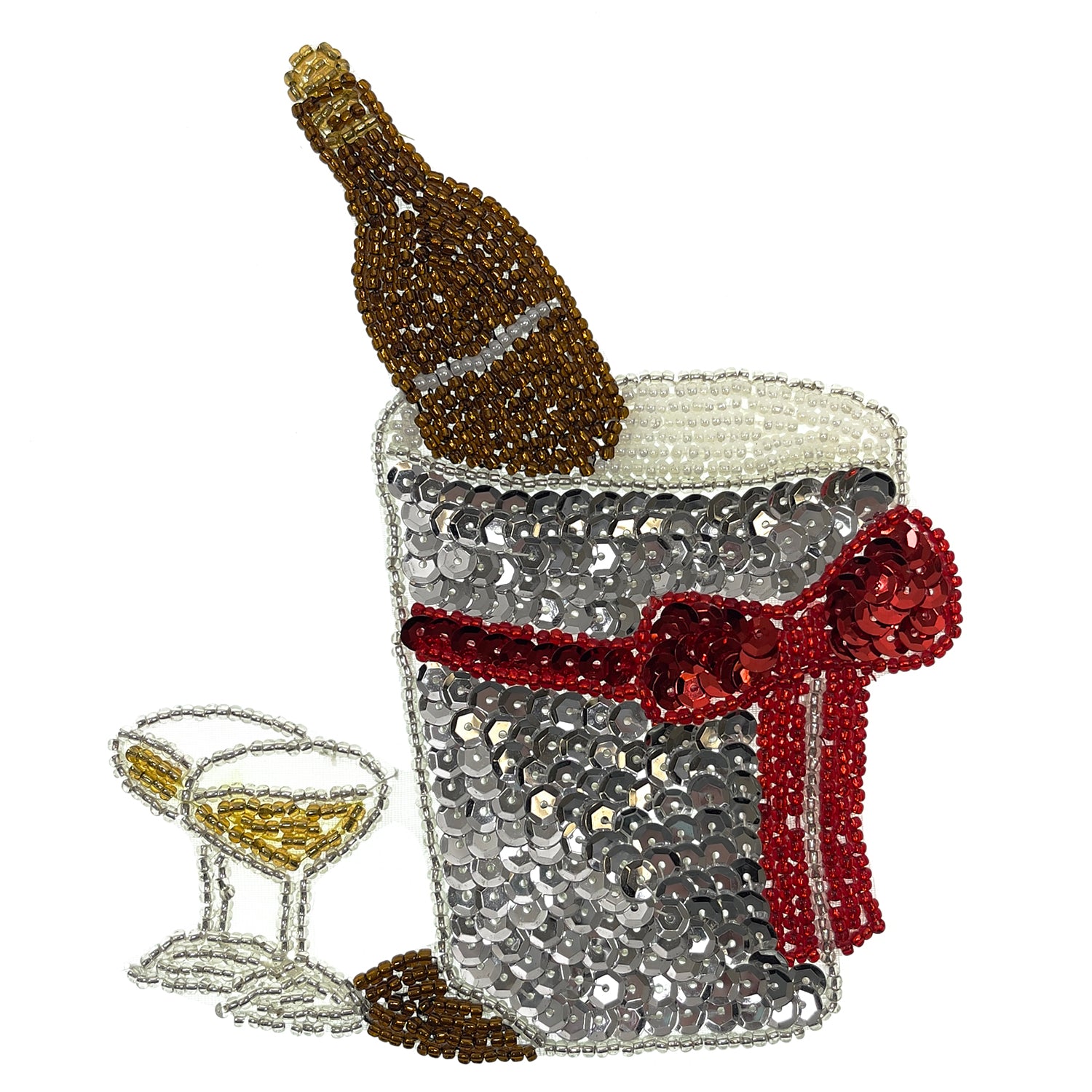 Party Time Sequin Applique/Patch - Multi Colors Sequin & Beaded Appliques