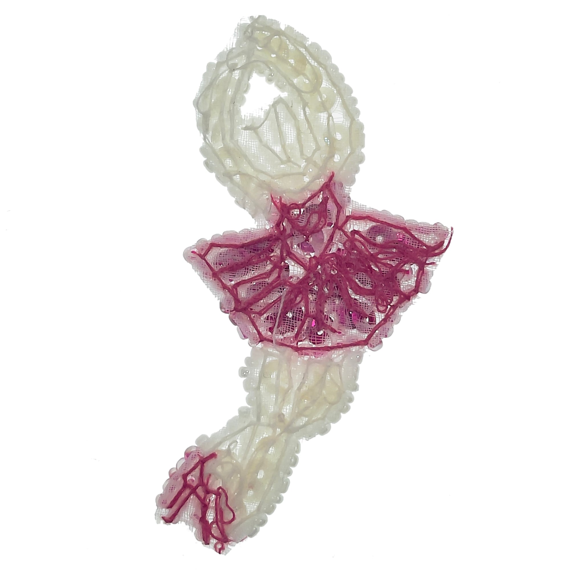 Mini Ballerina Sequin Applique 2 3/4" x 1 1/2" Sequin & Beaded Appliques