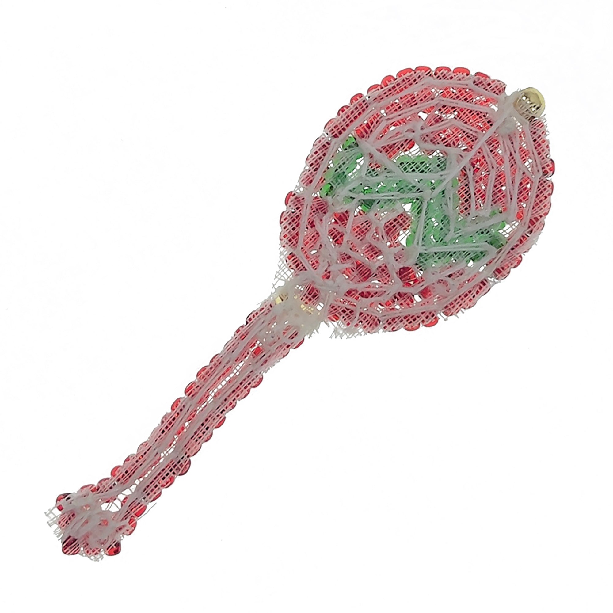 Maracas Sequin Applique (Pack of 2) - Red/Green Sequin & Beaded Appliques
